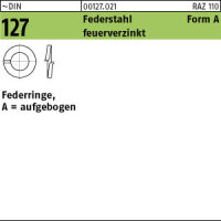 250 Federringe DIN 127 feuerverzinkt Form A M18