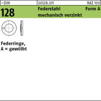 1000 Federringe DIN 128 verzinkt A 6