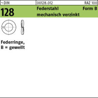 1000 Federringe DIN 128 verzinkt B 6