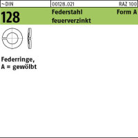 250 Federringe DIN 128 feuerverzinkt A 16