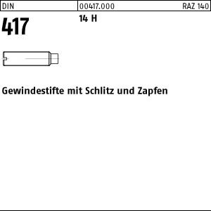 100 Gewindestifte DIN 417 14H M3x5 Stahl