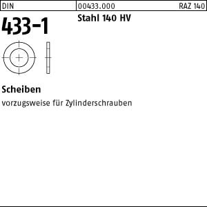 1000 Scheiben DIN 433 -1 Stahl 10,5