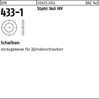 100 Scheiben DIN 433 -1 Stahl 19