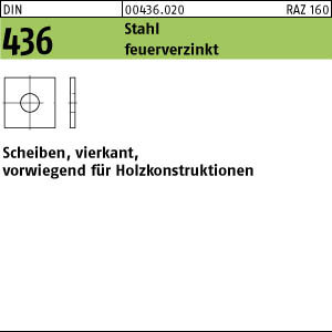 25 Scheiben DIN 436 feuerverzinkt 33