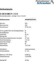 25 Feingewinde Sechskantmuttern niedrig DIN 439 04 Stahl...