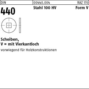 100 Scheiben DIN 440 Stahl V 14