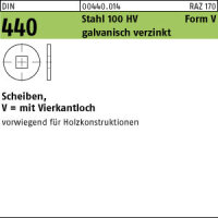 100 Scheiben DIN 440 verzinkt V 14