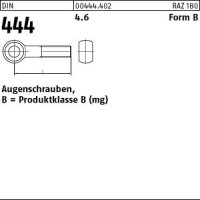 50 Augenschrauben DIN 444 4.6 Stahl BM6x35