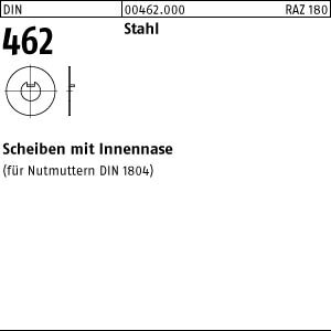 25 Scheiben DIN 462 Stahl 55