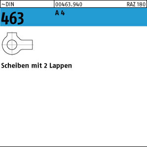 10 Edelstahl V4A Scheiben DIN 463 A4 23