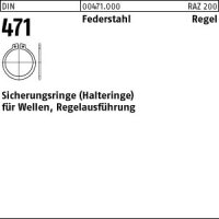 1000 Sicherungsringe DIN 471 Federstahl 17x1