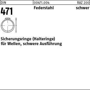 50 Sicherungsringe DIN 471 Federstahl 80x4 schwere Ausführung