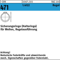 25 Edelstahl Sicherungsringe DIN 471 1.4122 34x1,5