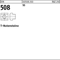 25 T-Nutensteine DIN 508 10 8 M6 Stahl