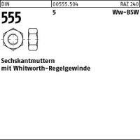 50 Sechskantmuttern DIN 555 5 WW 3/4 Stahl