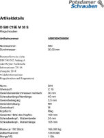 1 Ringschrauben DIN 580 C15E Stahl M30