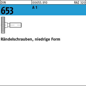 10 Edelstahl A1 Rändelschrauben DIN 653 1.4305 M4x16