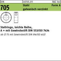 25 Stellringe DIN 705 verzinkt A 6