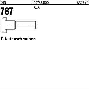 10 T - Nutenschrauben DIN 787 8.8 Stahl M12x125