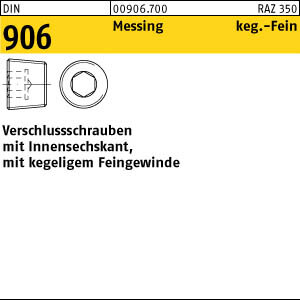 50 Verschlussschrauben DIN 906 Messing M12x1,5 Ms