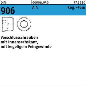 100 Verschlussschrauben DIN 906 A4 M20x1,5 V4A Edelstahl