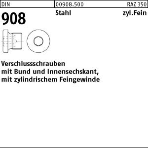 10 Verschlussschrauben DIN 908 Stahl M36x1,5