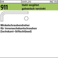 100 Winkelschraubendreher DIN 911 Stahl vergütet SW...