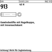 50 Inbus Gewindestifte DIN 913 45H schwarz M24x35