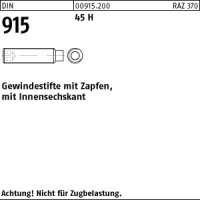 1000 Inbus Gewindestifte DIN 915 45H schwarz M5x6