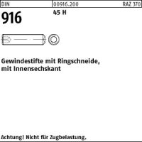 500 Inbus Gewindestifte DIN 916 45H schwarz M6x20