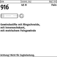 100 Inbus Feingewinde Gewindestifte DIN 916 45H Stahl...