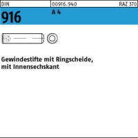 500 Edelstahl Inbus Gewindestifte DIN 916 A4 M2x4