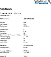 10 Links- u. Feingewinde Sechskantmuttern DIN 934 Kl. 6...