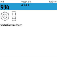 100 Edelstahl Sechskantmuttern DIN 934 A1 / A2 M2,5