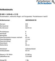 1 Kronenmuttern DIN 935 -1 6 M42x1,5 Stahl