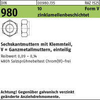 50 Sechskantmuttern DIN 980 10 VM16...