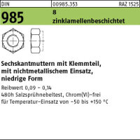 250 Sechskantmuttern DIN 985 Kl. 8...