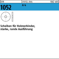 10 Scheiben DIN 1052 Scheiben für Holzverbinder A4...