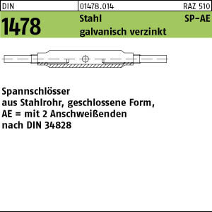 1 SpannschlÃ¶sser DIN 1478 Stahl SP AE M30 verzinkt
