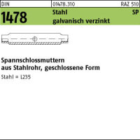 10 Spannschlossmuttern DIN 1478 Stahl...