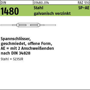 1 SpannschlÃ¶sser DIN 1480 Stahl SP AE M10 verzinkt
