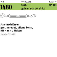 1 Spannschlossmuttern DIN 1480 Stahl SP HH M8 verzinkt