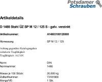 1 Spannschlossmuttern DIN 1480 Stahl ÃœZ SP...