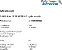 1 SpannschlÃ¶sser DIN 1480 Stahl...