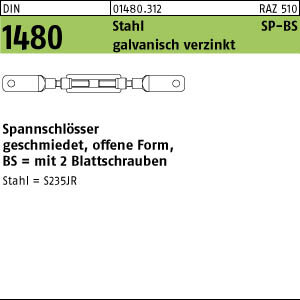 1 SpannschlÃ¶sser DIN 1480 Stahl ÃœZ SP BS M16 galv. verzinkt gal Zn