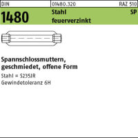 1 Spannschlossmuttern DIN 1480 Stahl ÃœZ SP...