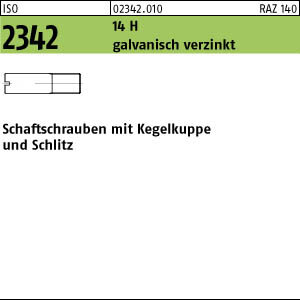 100 Schaftschrauben ISO 2342 14 H M5x30 zinc plated Stahl