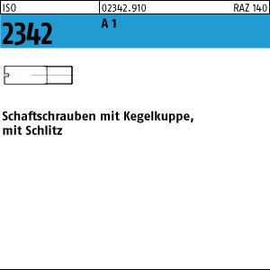 100 Schaftschrauben Schlitz ISO 2342 1.4305 M3x8 rostfrei A1 Edelstahl
