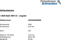 50 Winkelschraubendreher ISO 2936 Stahl SW 6 vergütet