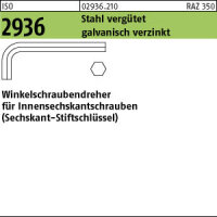 100 Winkelschraubendreher ISO 2936 Stahl vergütet SW...